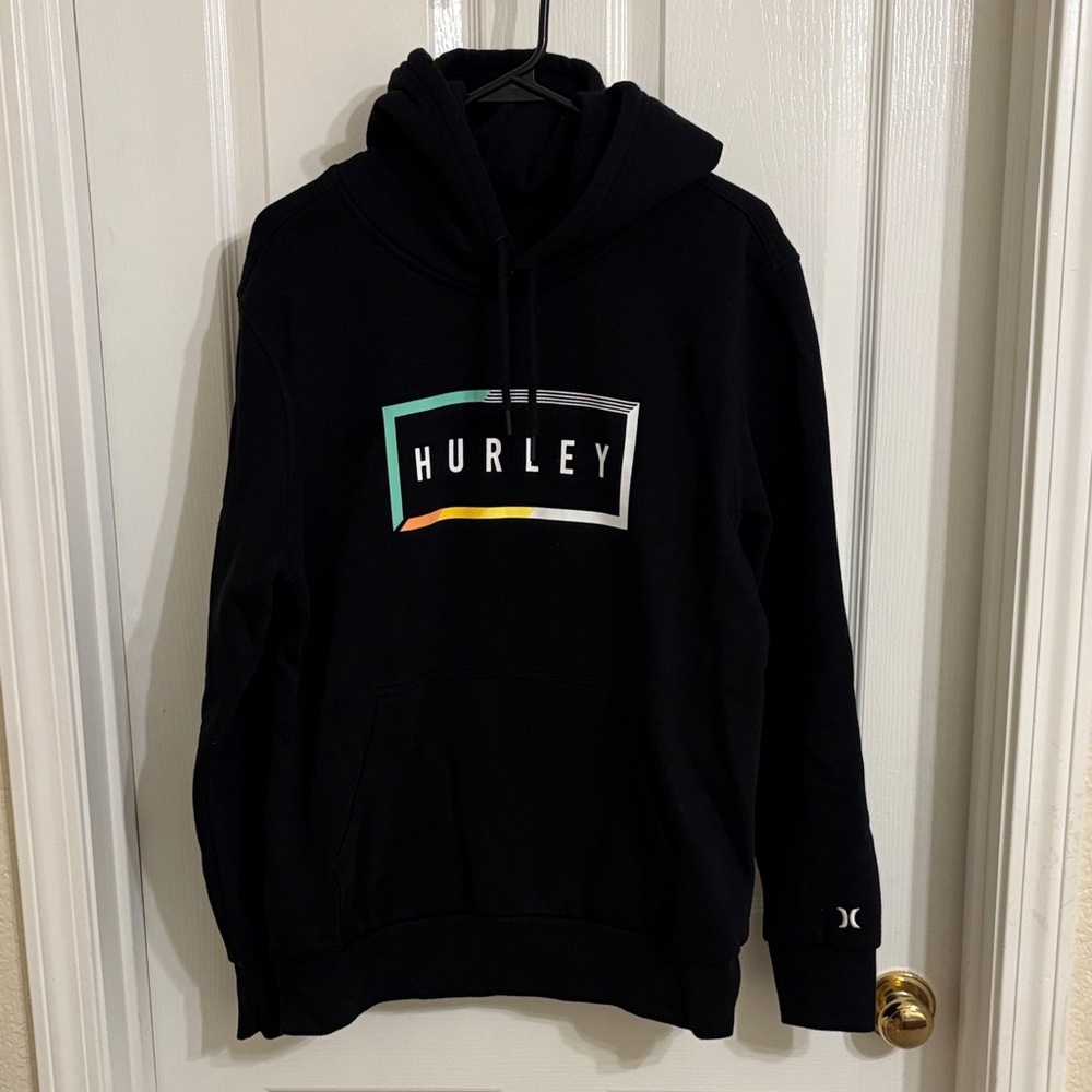 Hurley Black Hoodie Unisex M